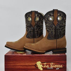 Honey Western Booties by La Sierra Boots